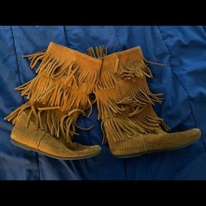 Minnetonka Fringe Boots